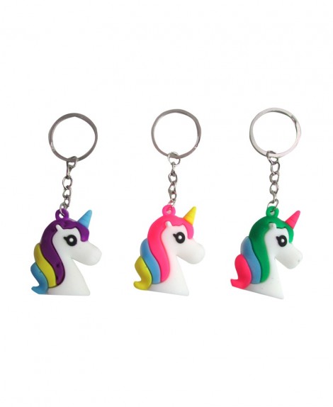 Llavero  Cabeza  Unicornio (12 Pza)