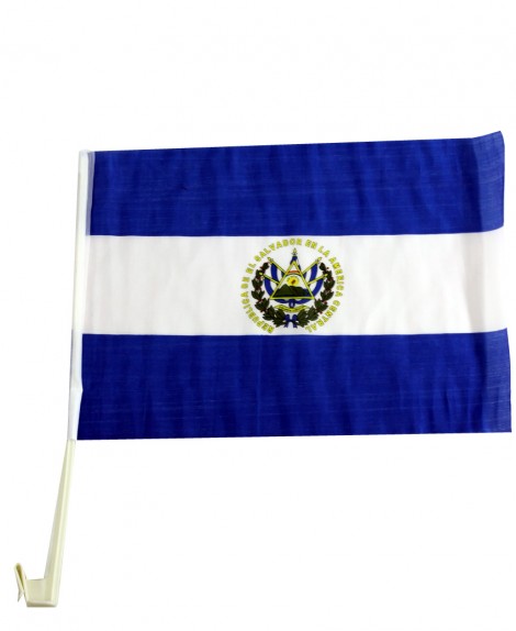 Bandera Carro  El Salvador  30 x 45