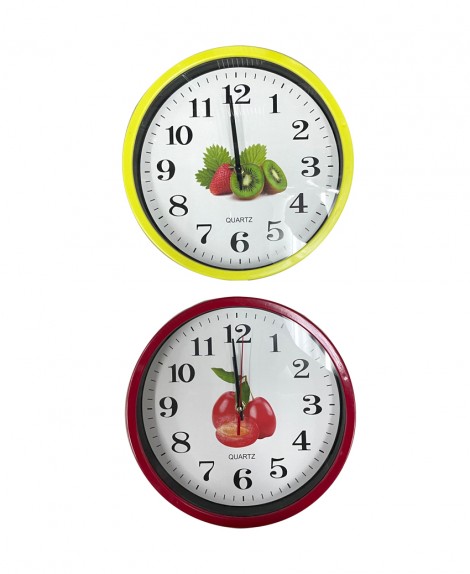 Reloj  Redondo Frutas  # 8063