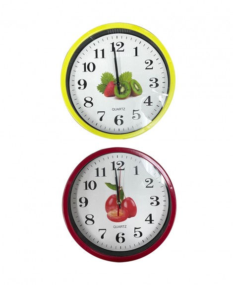 Reloj  Redondo Frutas  # 8063