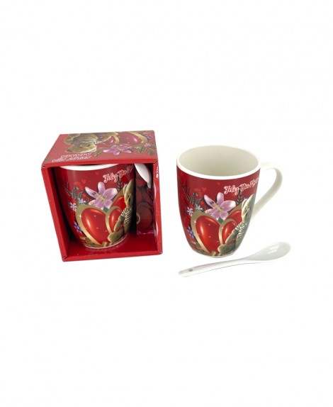 Set  Taza  Cerámica  Mamá  Cajita