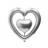 Globo  Jumbo  Dos  Corazones  # 40 (12 Pza)