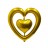 Globo  Jumbo  Dos  Corazones  # 40 (12 Pza)