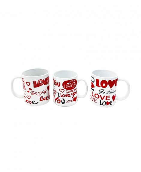 Taza  Ceramica  Love  # 5406