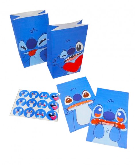 Bolsa  Sin  Agarradero  Stitch  # 003  (12 Pza)