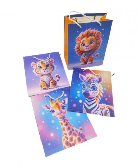 Bolsa  Regalo  Animales  Salvaje  # 6011  