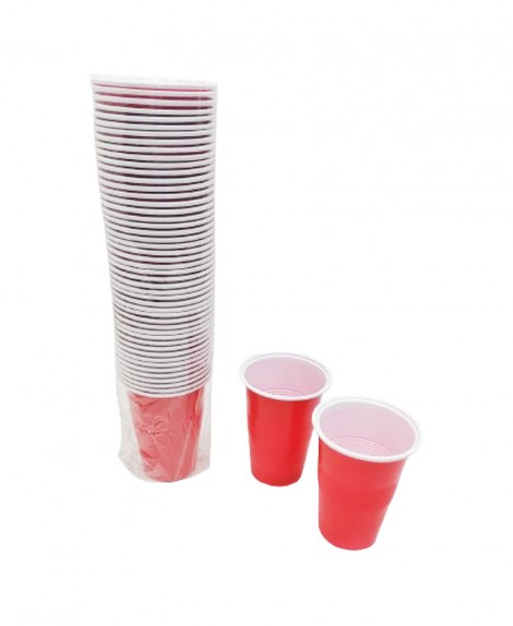 Vaso  Desechable  Rojo  16 Oz  (50 Pza)
