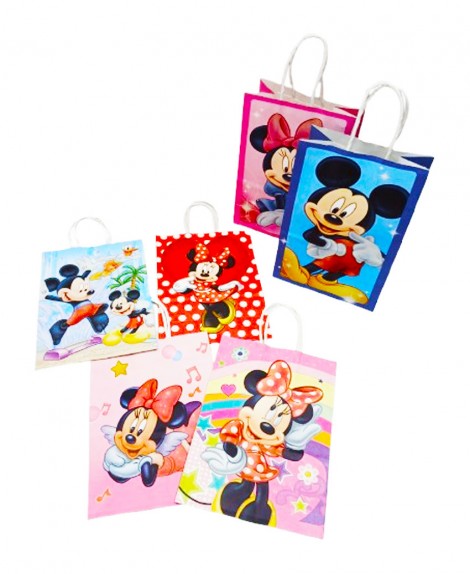 Bolsa  Craft  Minnie y Mickey  21 X 15  (12 Pza)