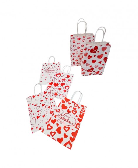 Bolsa  Blanca  Con  Corazón  # 369  (12 Pza)
