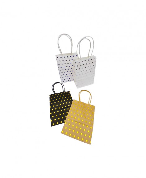 Bolsa  Papel  Puntitos  (12 Pza)