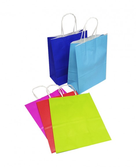 Bolsa  Papel  Color  22 X 11 X 27