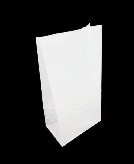 Bolsa  Papel  Color  Blanco  Sin  Agarradero  27 X 15 X 9  (24 Pza)