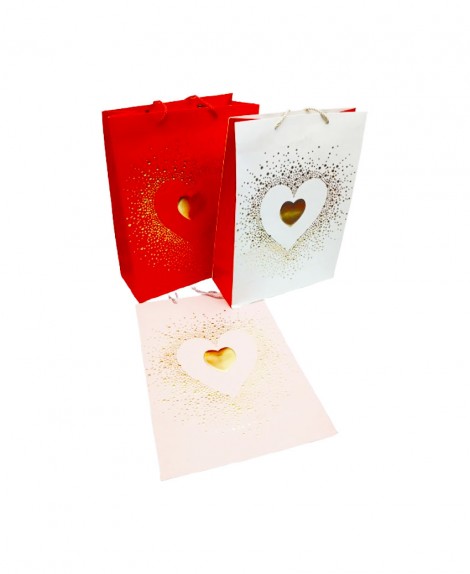 Bolsa  Corazón  Brillo  Mediano  