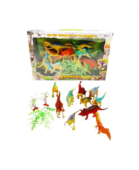 Set  Caja  Animales  Dinosaurio